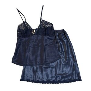 Frou Frou Vintage Satin Lingerie Sleepwear set